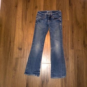 MissMeGirls boot cut bedazzled size 7 jeans